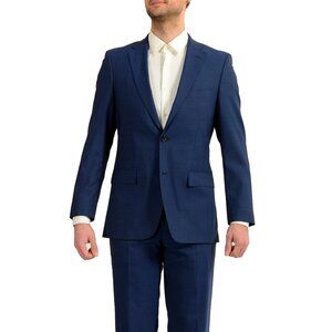 Hugo Boss Men's "C-Pasini/C-Movie" Blue Wool Two Button Suit US 38R IT 48R